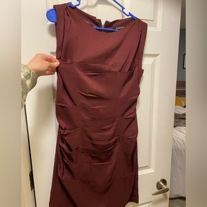 Express size 6 satin dress with some ruffles